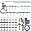 Smart Garden Sprinkler: Timed Irrigation System with Large Screen Controller for Automatic Flower Watering