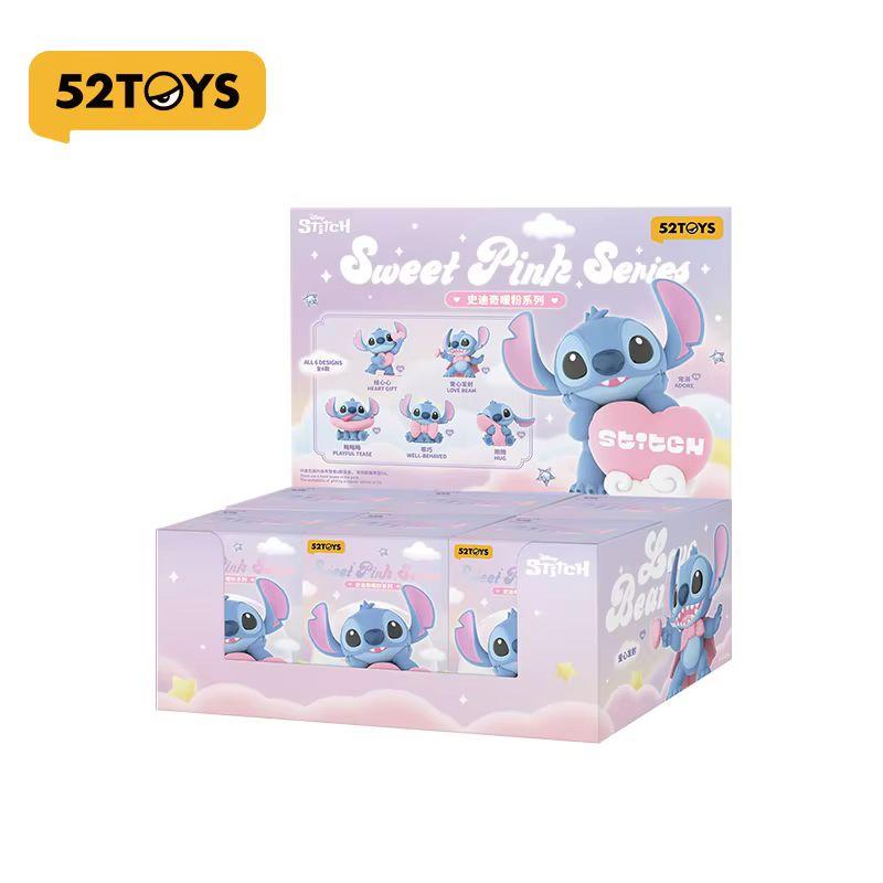 52toys Stitch Warm Pink Surprise Blind Box Trendy Toy Model Cute Plush Toy Plush Ornament Valentine'S Day Gift Toy Collec