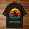 Men Airwolf Sunset 1980s T Shirts Tops Beach Streetwear Short Sleeve T-Shirt O-Neck Fashion Casual Tshirt Cheap