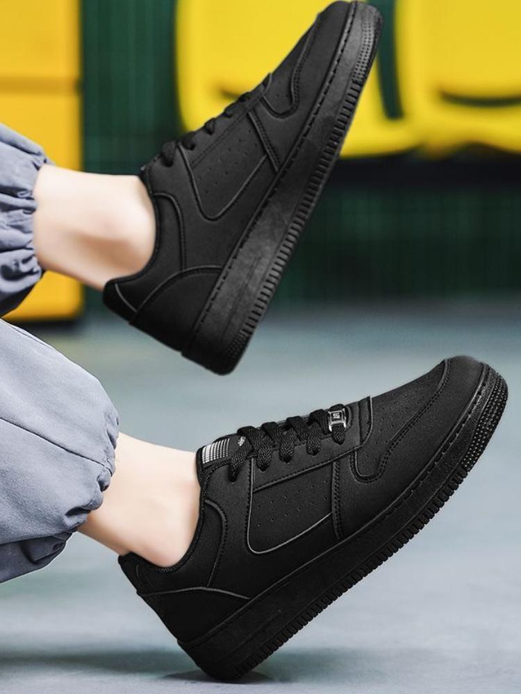 Male Shoe Soft Solid Color Round Toe Men's Casual Shoes Wear to Work Cheap Liquidation Designer Luxury Non-leather Sale Sneakers