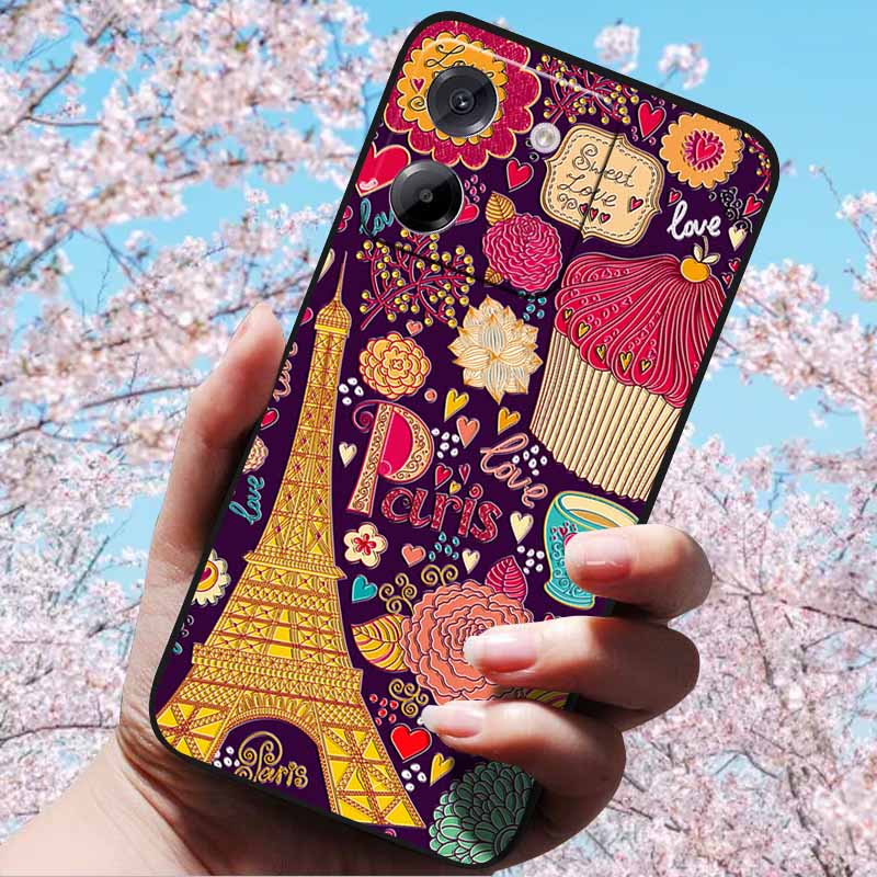 For Xiaomi Poco M7 Pro 5G Case 3D Relief Flower Emboss Soft Silicone various Flower For Poco M7 Pro 5G 3D CuteCartoon Cover Case