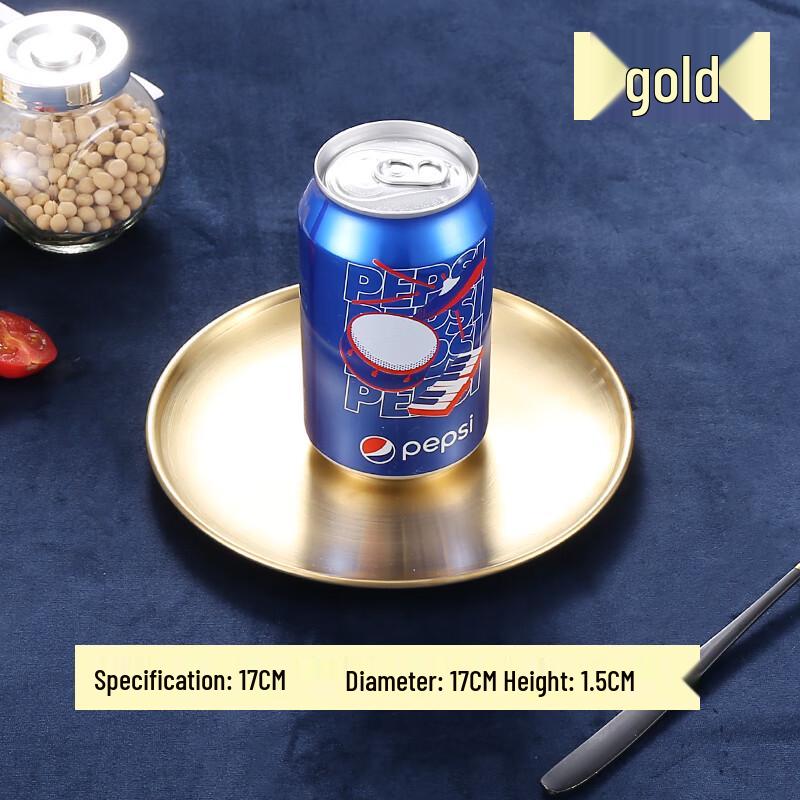 Zhaoran Stainless Steel Round Serving Plate