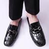 Genuine leather cowhide beanie shoes large size men's shoes patent leather one-pedal driving shoes casual leather shoes