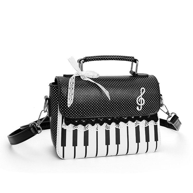Spitze Klaviernoten Schultertasche Knallfarbe Pünktchen Taschen für Frau Vielseitige Crossbody Bolsos Mujer Kleines Quadrat Sac Femme Bolsas