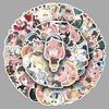50 Q Version Spy X Family Stickers: Japanese Anime Characters, Cartoon Anya Guka, DIY Decorative Set.