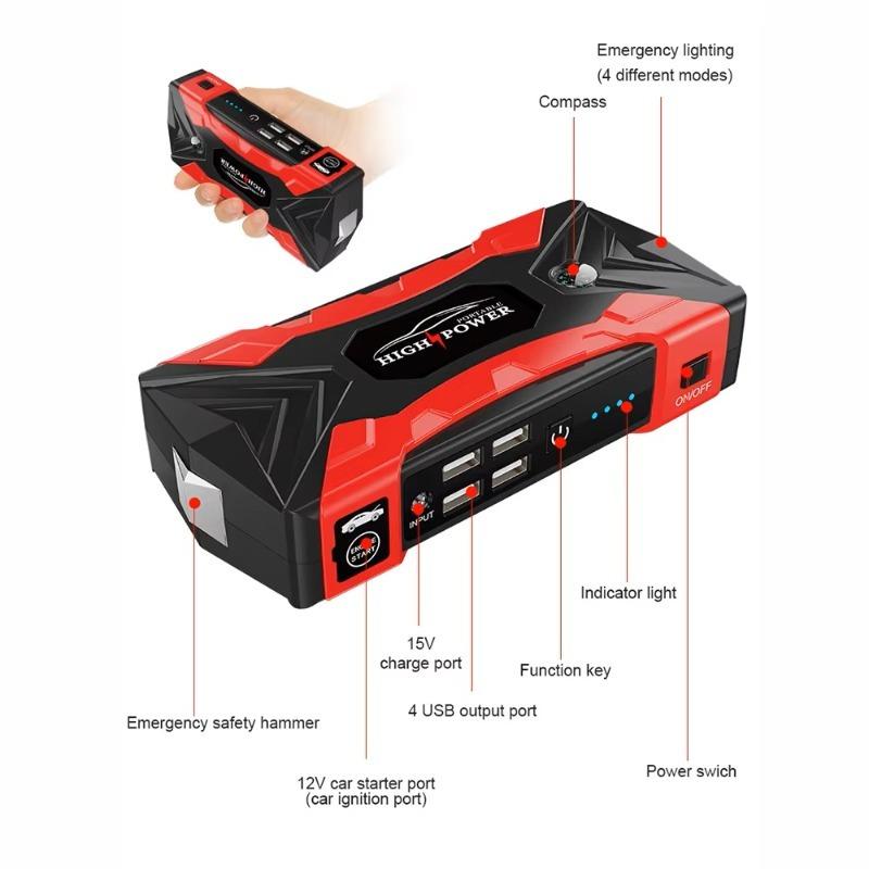 Car Jump Starter 3000A 99800mAh 20000mAh Starting Device Portable Power Bank Battery Starter Launcher For Car Booster Articles