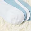 Women's Mid-Calf Spring/Autumn Cotton Knit Socks - Breathable, Sweat-Absorbent, Double Needle Stitching