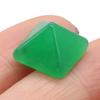 10Pcs Mini Healing Crystal Pyramid Decorative Ornament,Natural Stone with Four Sides Tapered,Reiki Crystal Point Home Decor Jewelry 14x14mm