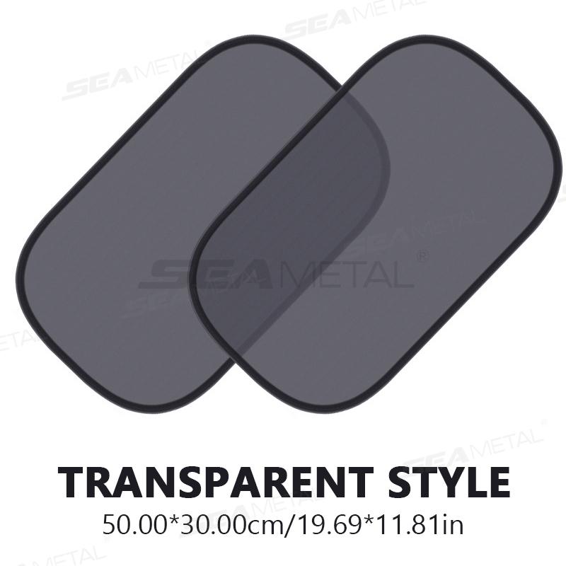 BLALION 2PCS Car Window Sunshade Cover Film Sunshade All Black Mesh Sunscreen Baby Side Window Sunshade Curtain Sunblock Mesh