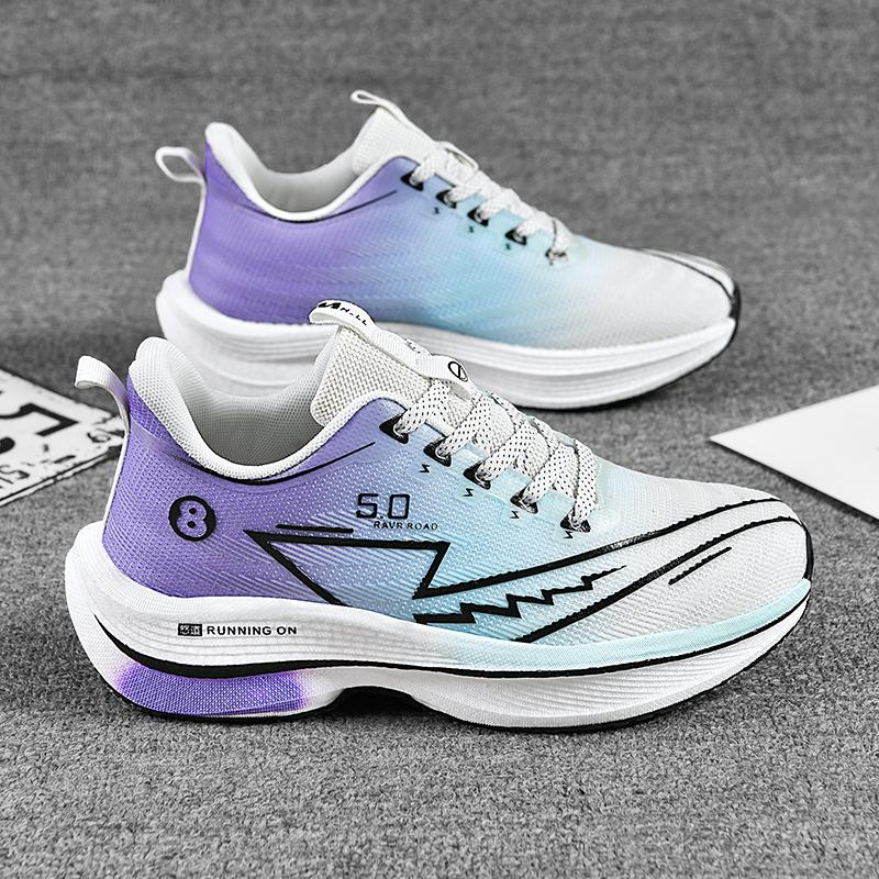 

Мужские кроссовки Carbon Plate для марафона, спортивные кроссовки для бега, легкие мужские профессиональные кроссовки, удобные теннисные туфли 45 фиолетовый