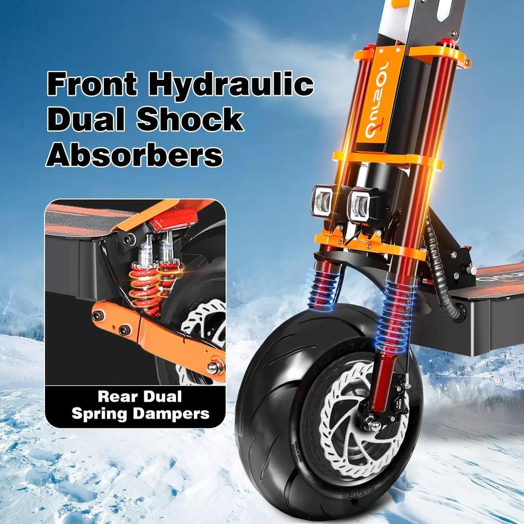 TOURSOR X8 Pro E-Scooter for Adults 8000W Dual Motor 60V 38AH 14 Inch Off-road Scooter Max Speed 100KM/H Max Mileage 120KM