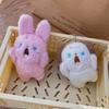 Shouting Cat Shouting Rabbit Bag Decoration Plush Pendant Keychain Stuff Plush Toy Backpack Charms