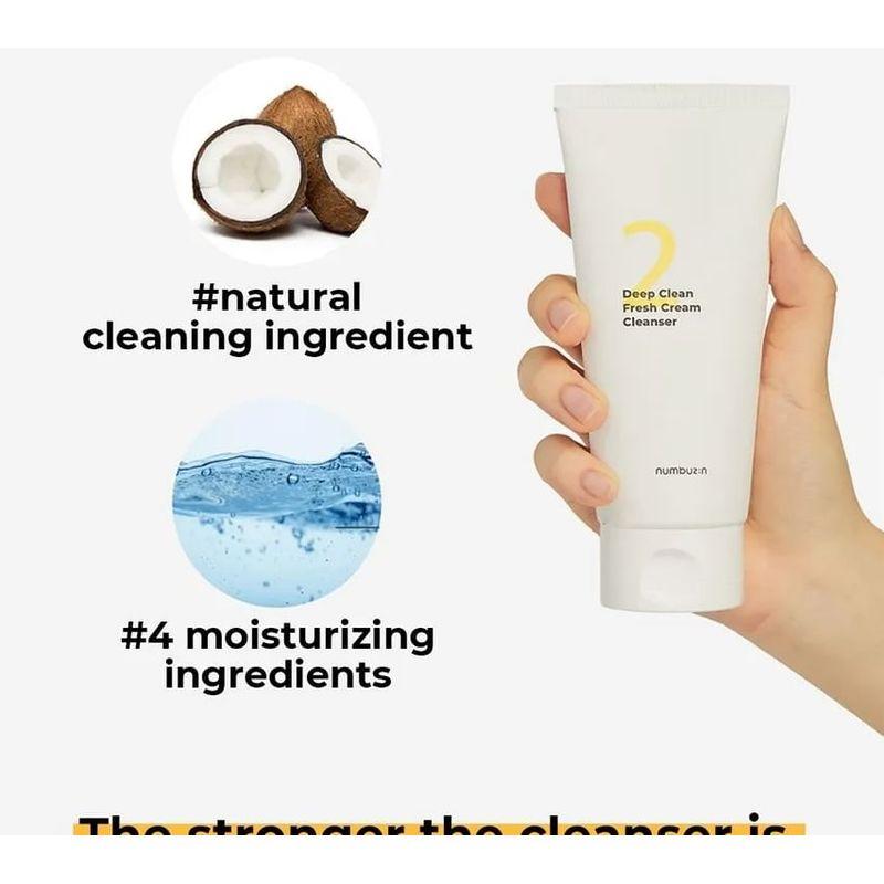 numbuzin - No. 2 Deep Clean Fresh Cream Cleanser