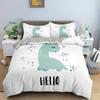 Polyester Comfortable Cartoon Pattern Duvet Cover Set 3-Piece Set With Duvet Cover And Pillowcases King Queen Twin Sizes For Boys Girls And Kids