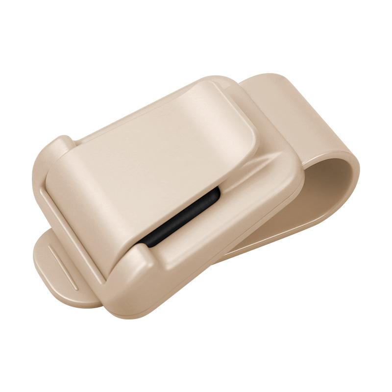 

Universal Car Sunglasses Clip Sun Visor Glasses Holder Card Ticket Holder Stable Storage Clips Eyeglasses Hanger Car Accessories бежевый