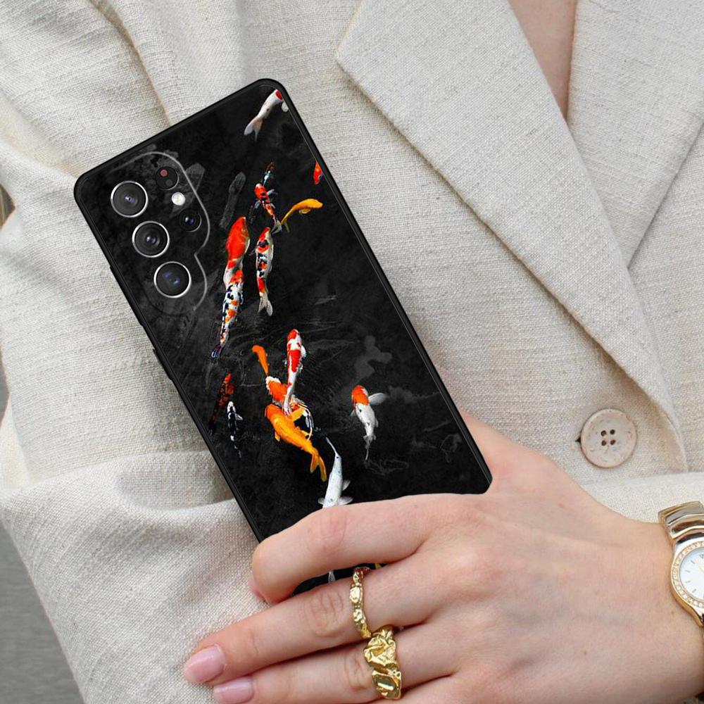 KOI CARP FISH Cell Phone Case for Samsung Galaxy S26 Ultra S25 S24 S23 S22 S21 S20 Note10 Cover