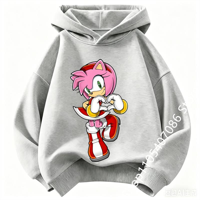 Boys Girls Outfits Clothing Kids Cute Cartoon Thick Hoodie Fashion Soft Clothes Sweatshirt