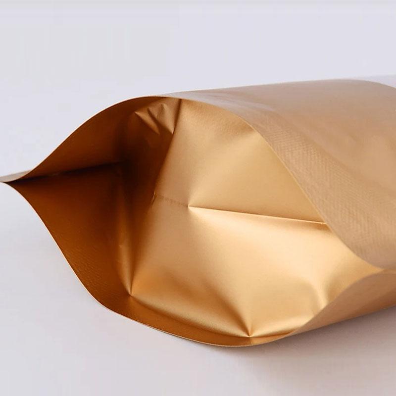 100 st Färgade Självbärande Självtätande Påsar Aluminiumfolie Förseglad Kex Blomma Te Förseglad Ficka Godis Ansiktsmask Gåva Fönsterpåsar