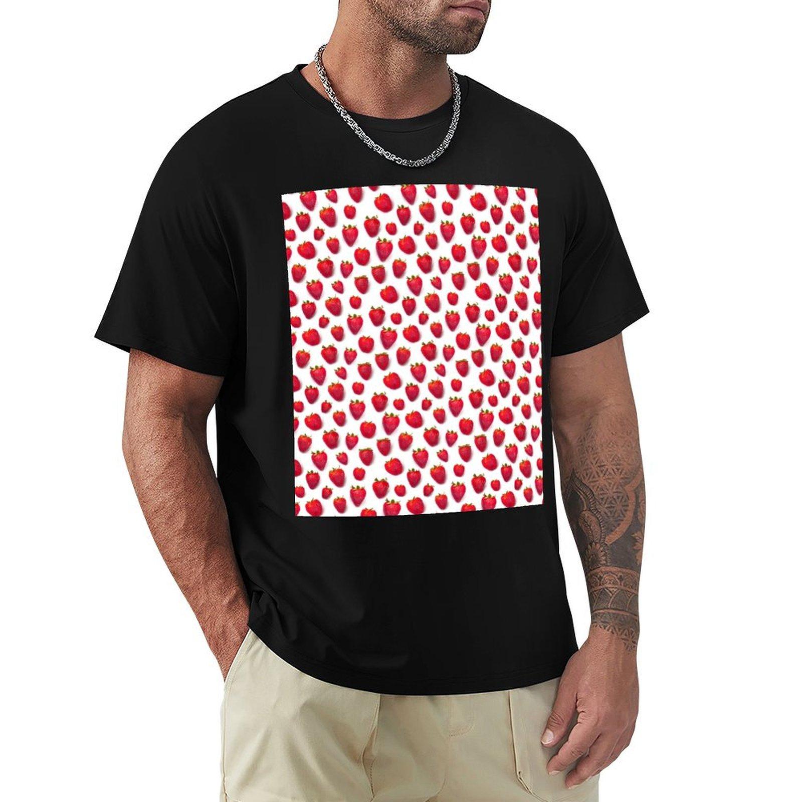 

Strawberries TShirt Personalized tshirt anime tshirt mens designer clothes 4XL
