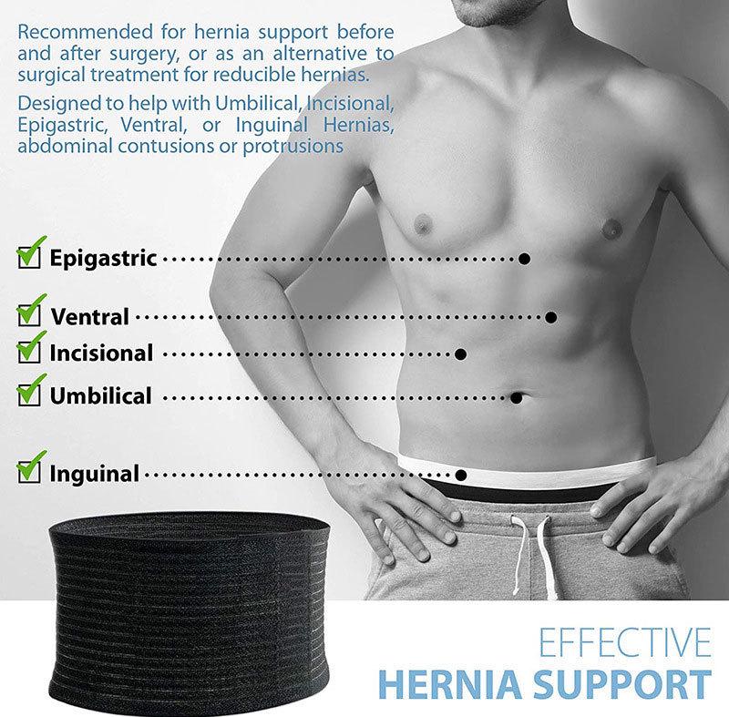 Unisex Adult Hernia Belt: Navel & Abdominal Support with Inguinal Protection