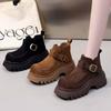 Winter Velvet Cotton Boots Women's Thick-soled Non-slip Martin Boots New Fashionable Women's Versatile Warm Short Boots