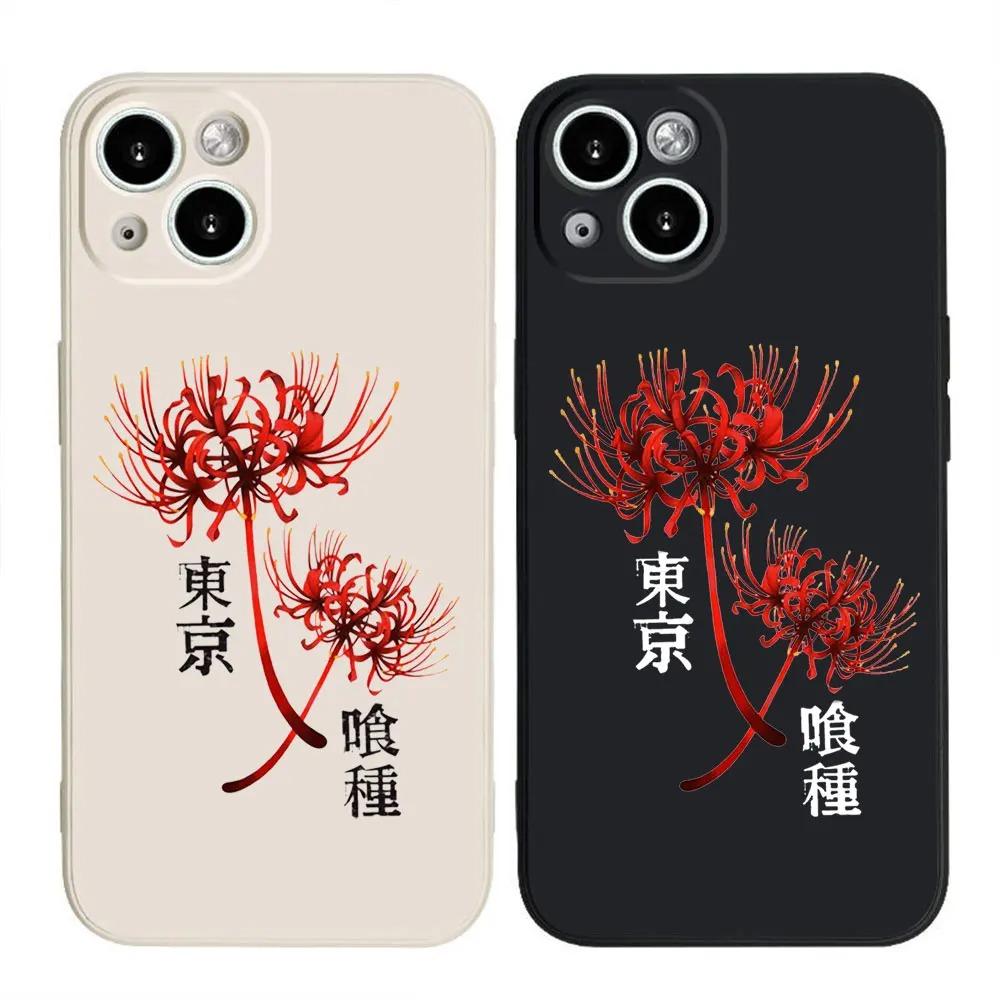 Anime Tokyo Ghoul Phone Case For iPhone 16 15 14 13 12 11 Pro Max XS XR X 7 8 Plus Mini SE Soft TPU Funda