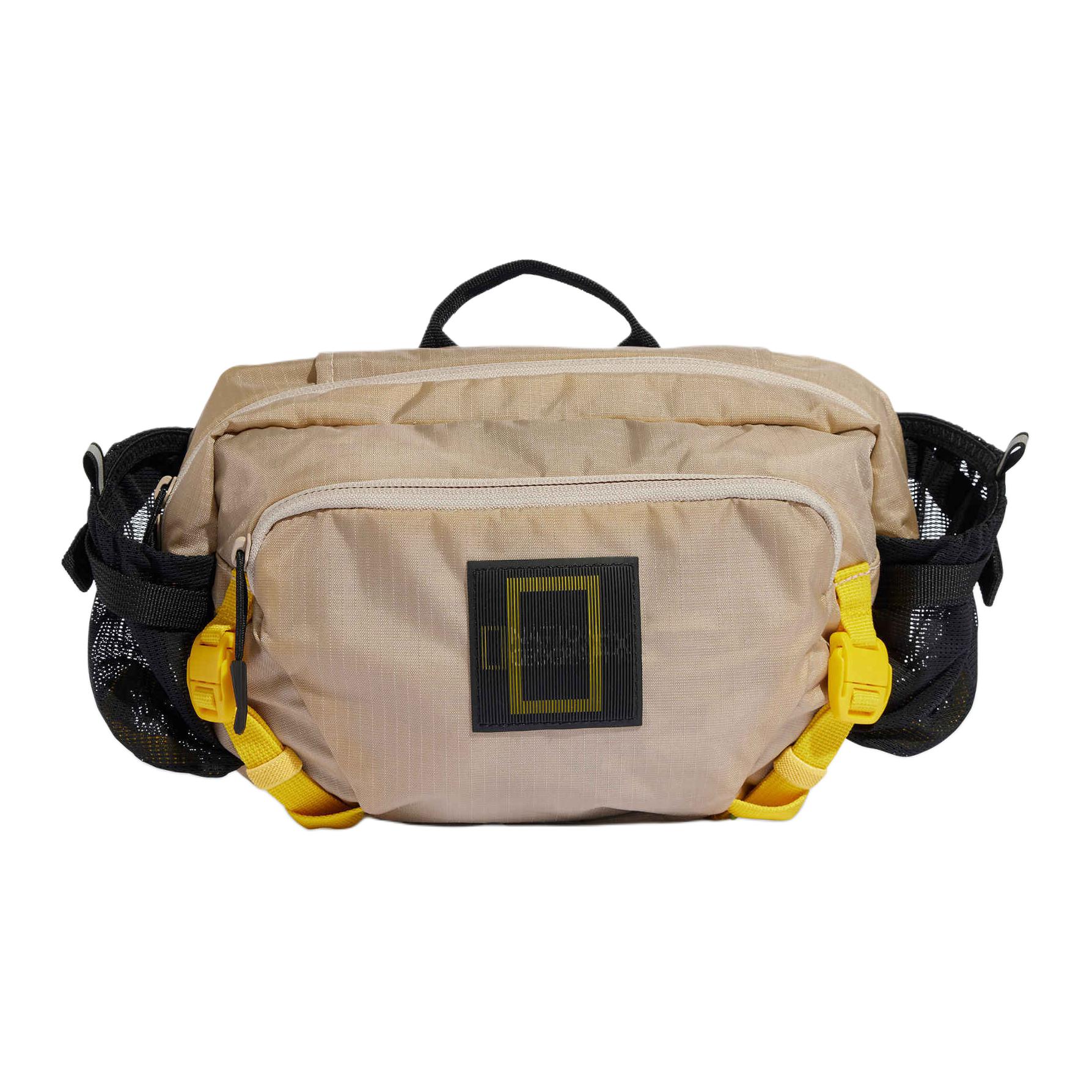 

Adidas Recycled Polyamide Fanny Pack Unisex Gray Brown & Yellow Adidas HY4340