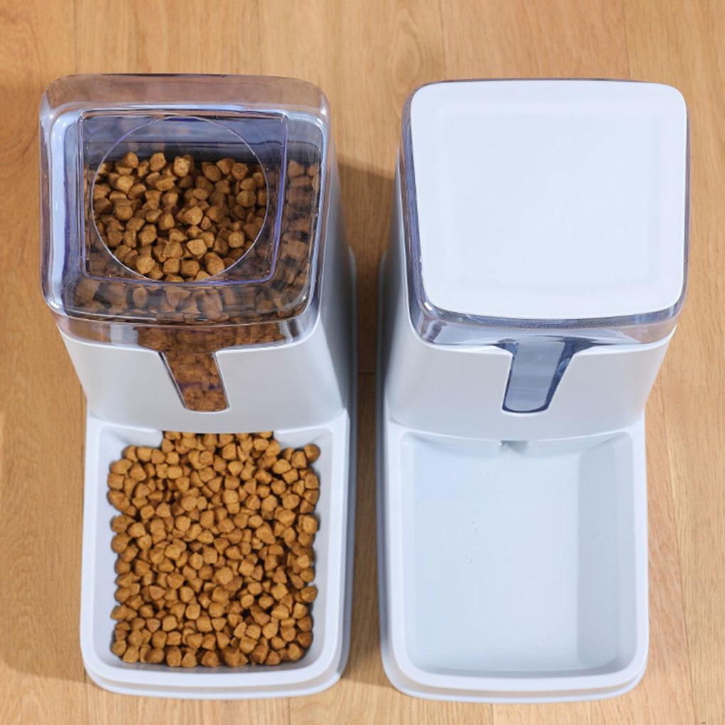 Automatischer Futterautomat für Haustiere (Katze/Hund) - Sicher, Große Kapazität, Einfache Bedienung, Haustierbedarf Spender