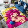 "Pink-Haired Warrior with Golden Dragon" Patterned Carpet, Suitable As a Non Slip Play Mat for the Living Room and Bedroom Sofa
