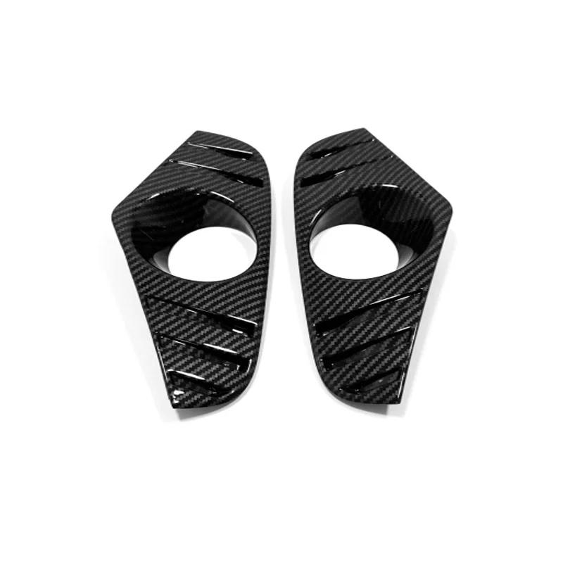 For Toyota RAV4 RAV 4 XA50 - ABS Carbonfiber Front Foglight Fog Light Lamp Cover Trim Frame Sticker Exterior Accessories