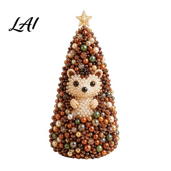 Bastelprojekte-Set DIY Tierbaum-Set mit Perlen 3D Perlenkunst-Set Anfänger-Set Handgemacht Thematisch für Kinder Erwachsene Anfänger Perlen