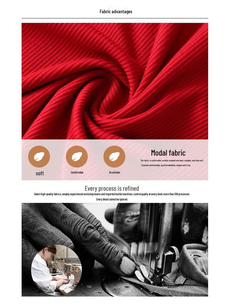 Women's Black V-Neck Three-Quarter Sleeve Loose Fit T-Shirt, 2025 Collection