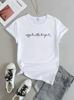 Unisex T Shirt Graphic Print Crew Neck Loose Tops Tee Black Tshirt Female Summer Tshirt 90s Girls Graphic Cute Short Sleeves