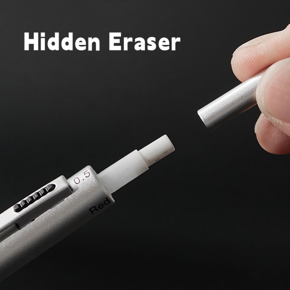 4-in-1 Multifunction Pen Press Type Writing Pen Simple 0.5mm Mechanical Pencil  Student
