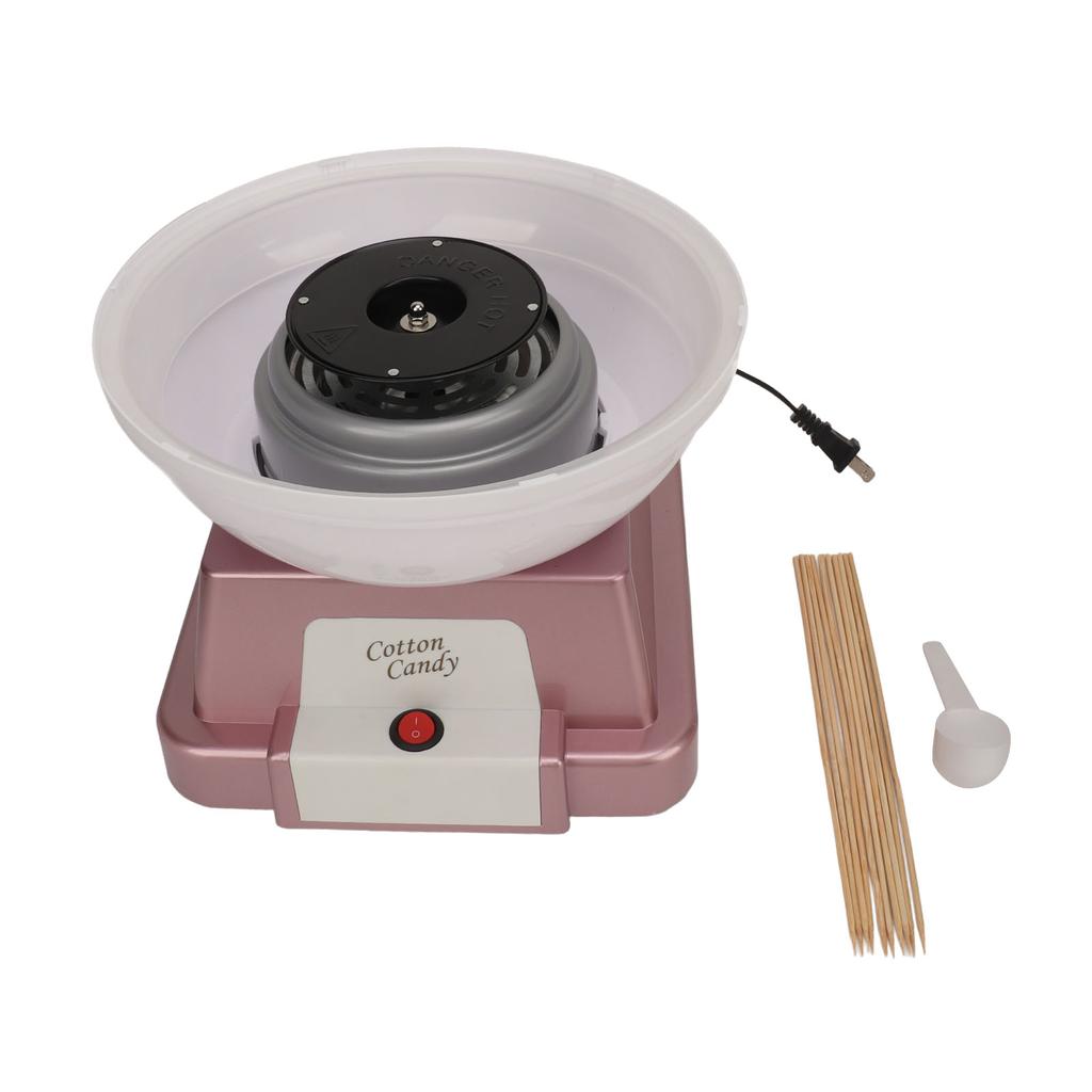Cotton Candy Machine Household Easy To Operate Low Noise with Sticks Spoon Cotton Candy Maker for