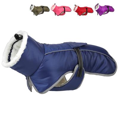Large Dog Jacket Warm Dog Clothes Winter Coat French Bulldog Reflective Dog Cold Weather Coats Pet Snow Jacket