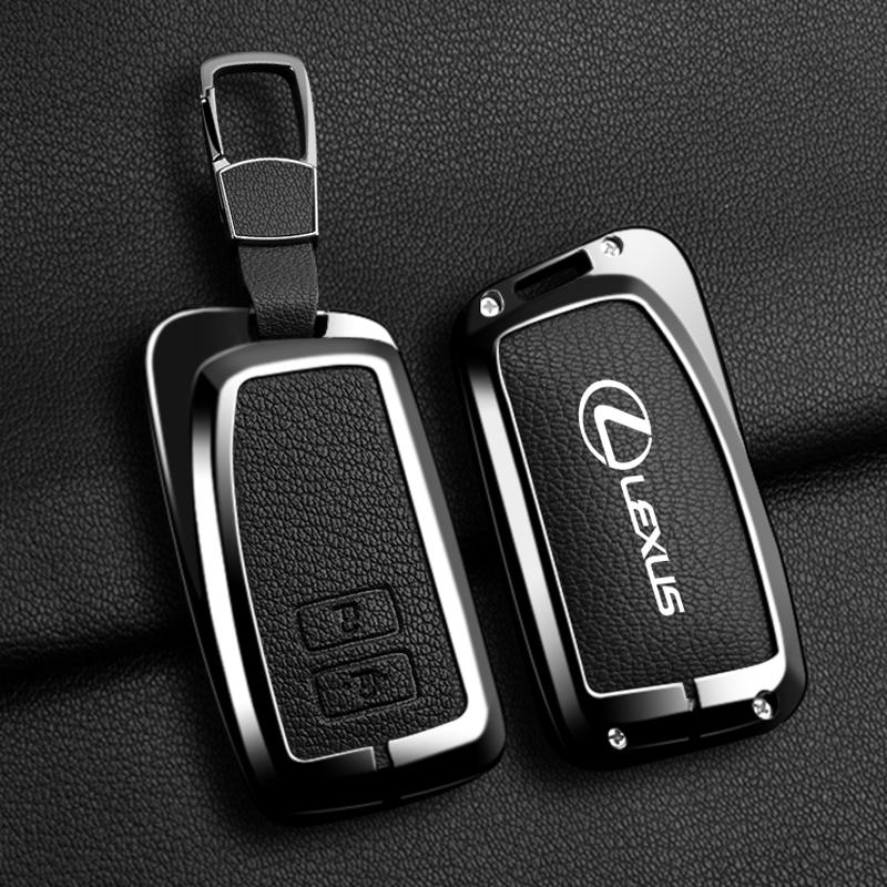 Leather Car Key Cover Case Shell for Lexus RX350 NX300 Es300h Rx450h GS300 GX470 IS250 ES350 LX570 GX460 Nx300h Is300h Keyring