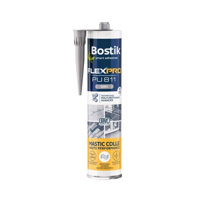 Mastic colle - bostik - pu811 - 300 ml - haute performance - faible en isocyanate
