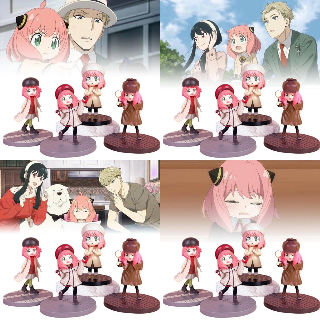 Captivating Spy Family Anya Doll Pvc Figure Attractive Winter Clothing Display Item