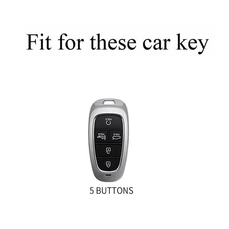 5 Button Tpu Car Key Case Cover For Hyundai Sonata Sel Ev 6 Ev 8 Ioniq 5 Nexo Tucson Sonata  Grandeur  Sonata Limited