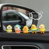 New Creative Mini Yellow Car Duck Rubber Car Accessories Dashboard Toys Little Duck Car Decoration Interior Cute Accessories