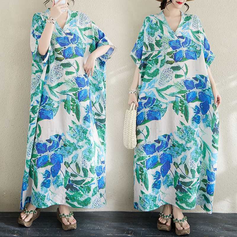 Summer V-neck Long Dress