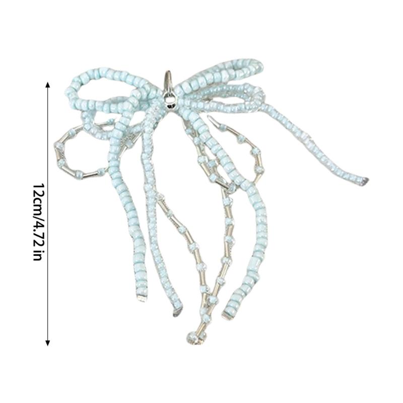 Elegant Beaded Shoe Buckles with Butterfly Bowknot Designs Jewelry Accessory for Parties Supplies and Casual Wear