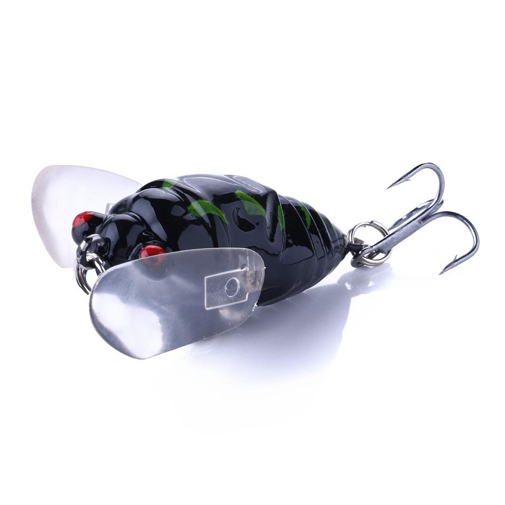 HENGJIA 1pcs Fishing Lure Bass Cicada Pesca 6g 4.2cm Simulation Insects Hard Bait Crankbait Fishing Wobblers Tackle