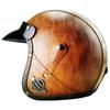 PU Leather Half Face Helmet Retro Style DOT Approved Motorcycle E-Bike Men Women