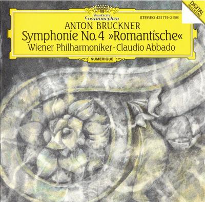 CD ANTON BRUCKNER  WIENER PHILHARMONI  Simfonia nr. 4 Romantic 4317192 Deutsche Grammo 1991 Germania Clasică Folosit