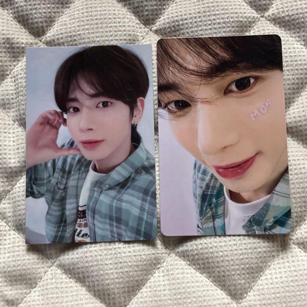 [USED] TXT Taehyung 3/8 Japanese Edition FANLIVE MOAZONE 2-Piece Trading Card
