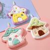Coral Fleece Kitchen Hand Towel Soft Absorbent Mushroom Designs Cleaning Cloth Quick Drying Handkerchief for Home Cook
