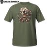 Skeleton Warrior T-Shirt | Cute Bone Armor Barbarian | Chibi Skull Fighter Tee