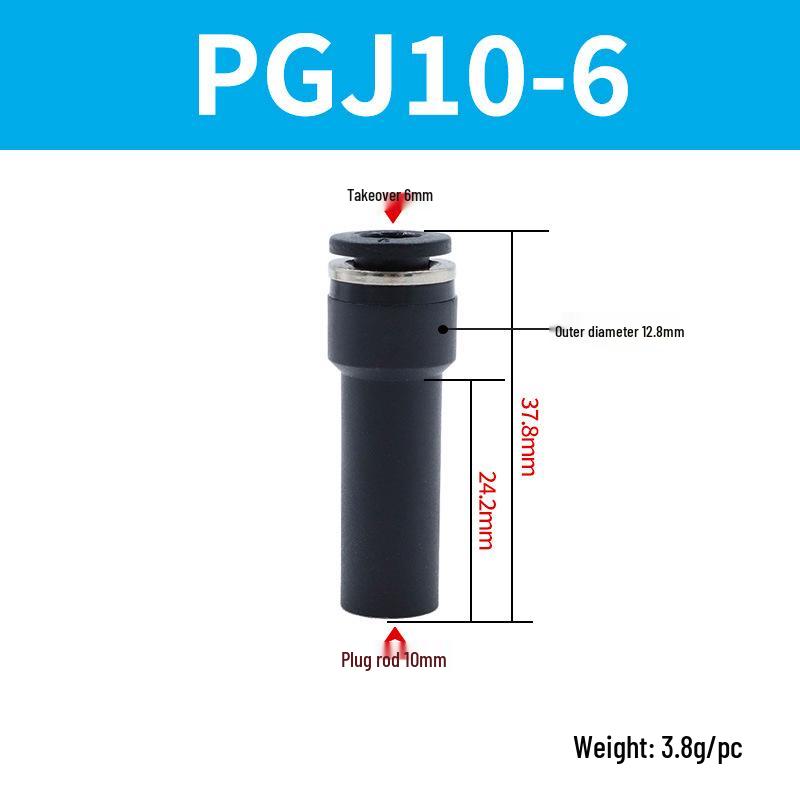 Elbow Pipe Plug Reducer Bush PGJ6-4 8-6 12-6 16-10 Blue-Black-White Male-Female